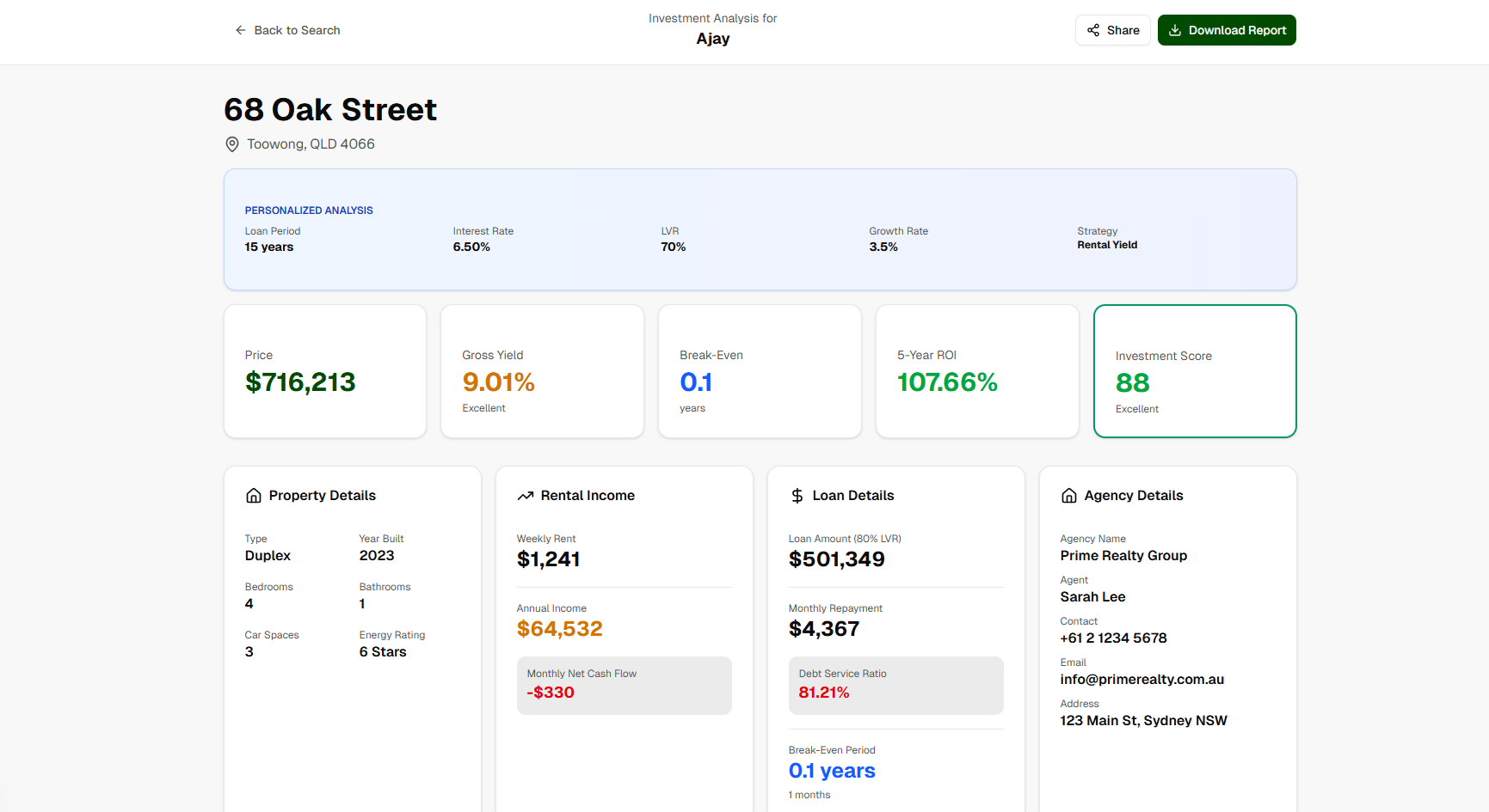 Real Estate Matcher
